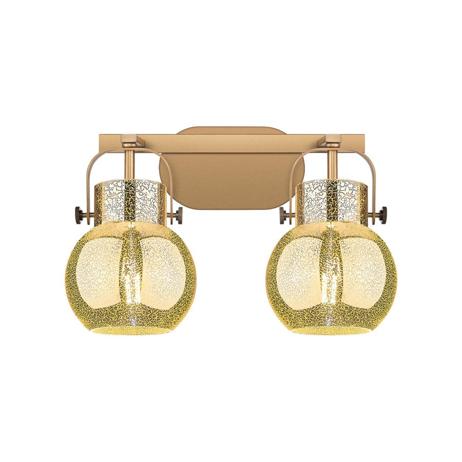 Innovations Pilaster II Sphere 2Lt 17" Bath, BB/MC - 423-2W-BB-G410-6ME