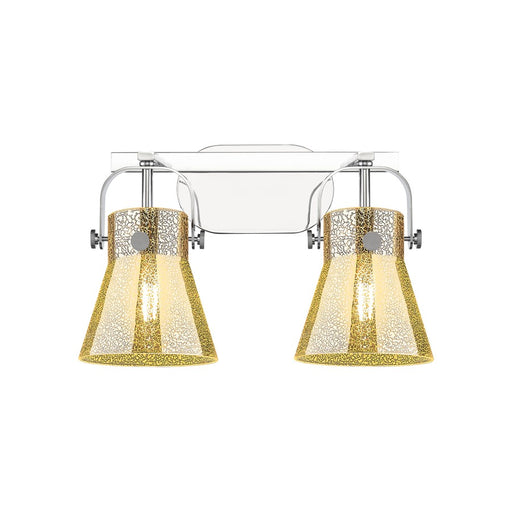 Innovations Pilaster II Cone 2Lt 17" Bath, Chrome/Mercury - 423-2W-PC-G411-6ME