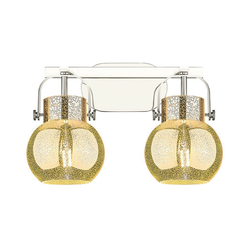 Innovations Pilaster II Sphere 2Lt 17" Bath, PN/MC - 423-2W-PN-G410-6ME