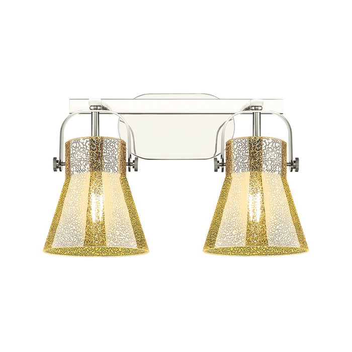 Innovations Pilaster II Cone 2Lt 17" Bath, PN/MC - 423-2W-PN-G411-6ME