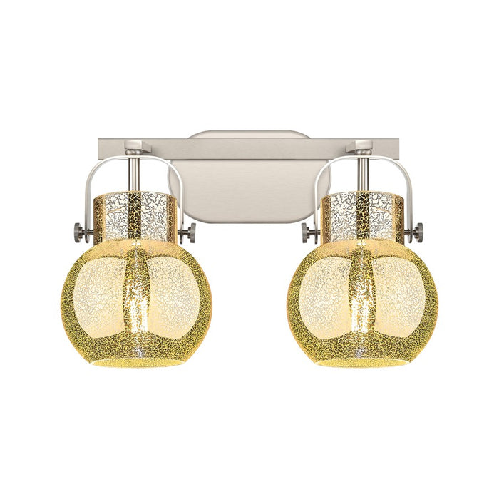 Innovations Pilaster II Sphere 2Lt 17" Bath, SN/MC - 423-2W-SN-G410-6ME