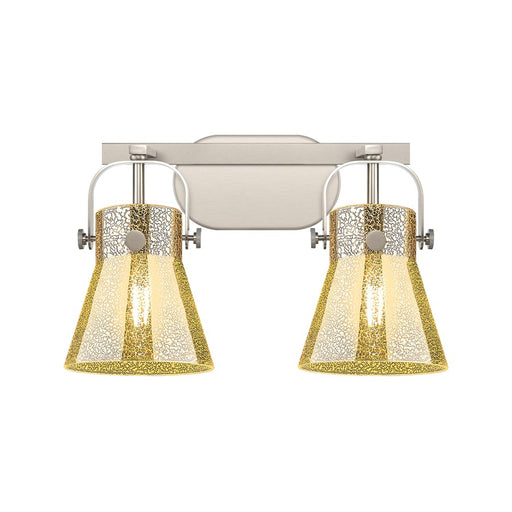 Innovations Pilaster II Cone 2Lt 17" Bath, SN/MC - 423-2W-SN-G411-6ME