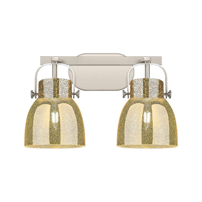 Innovations Pilaster II Bell 2Lt 17" Bath, SN/MC - 423-2W-SN-G412-6ME