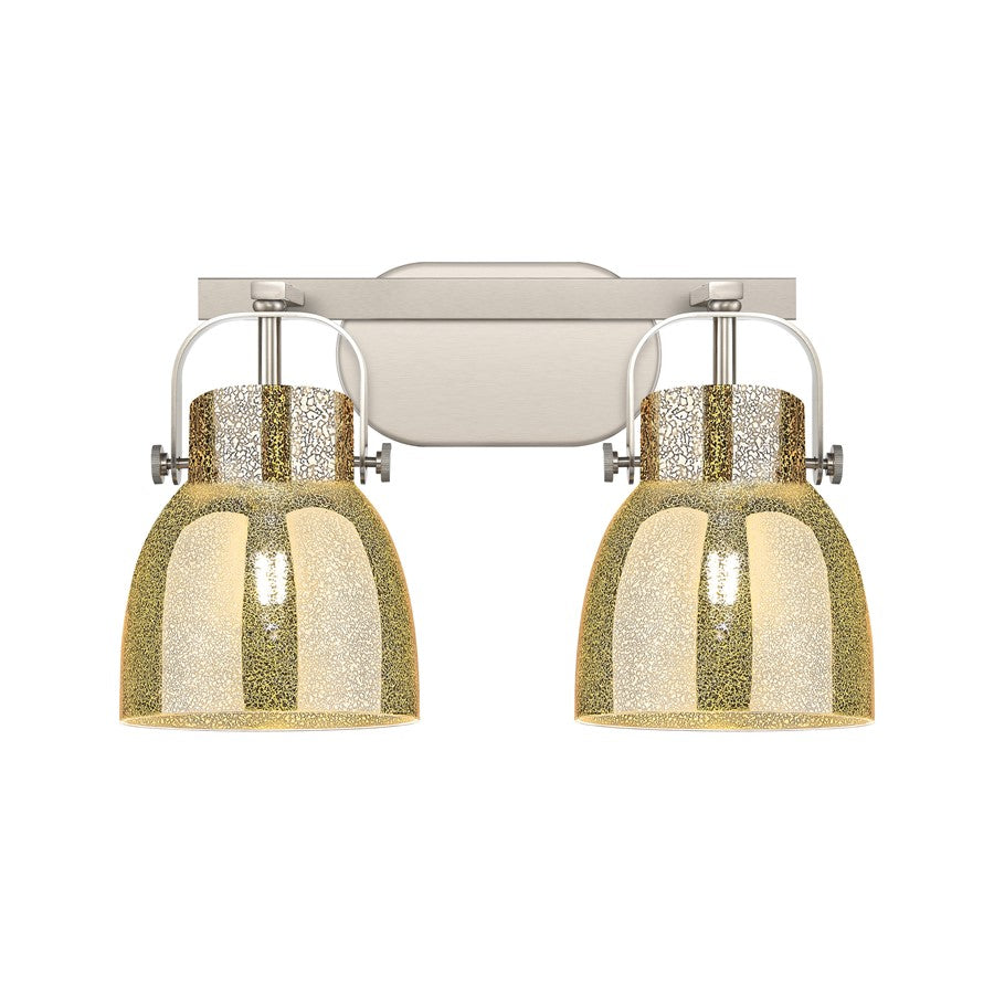 Innovations Pilaster II Bell 2Lt 17" Bath, SN/MC - 423-2W-SN-G412-6ME