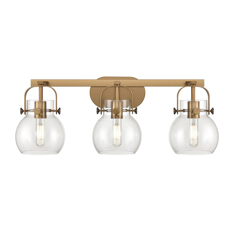 Innovations Lighting Pilaster II Sphere 3-Lt 6" Bath Vanity Light