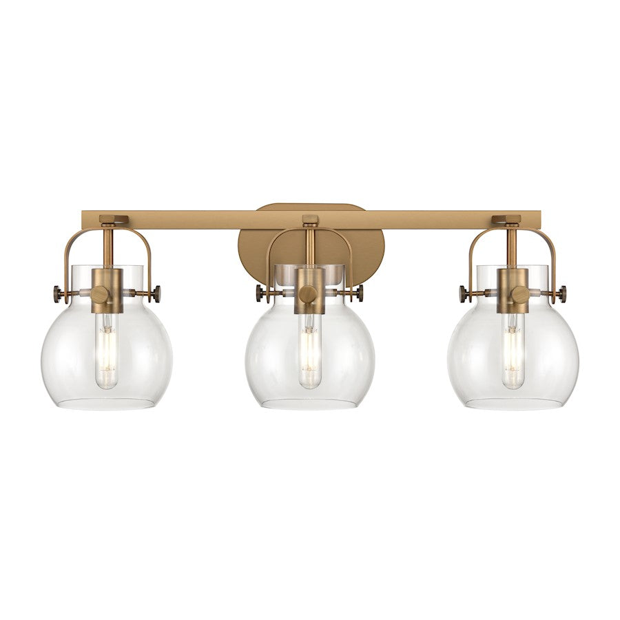Innovations Lighting Pilaster II Sphere 3-Lt 6" Bath Vanity Light