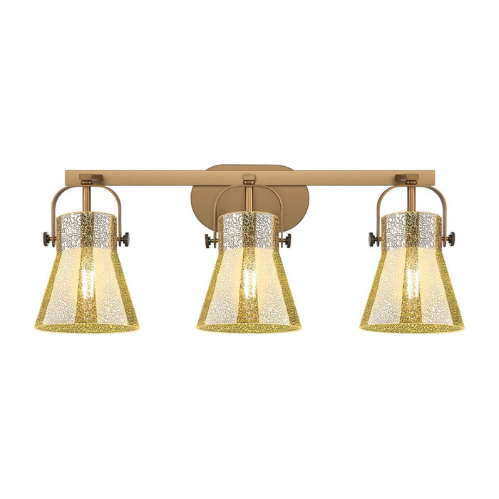 Innovations Pilaster II Cone 3Lt 27" Bath, BB/MC - 423-3W-BB-G411-6ME