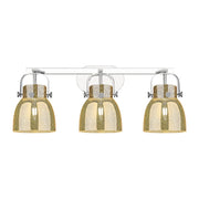 Innovations Pilaster II Bell 3Lt 27" Bath, Chrome/Mercury - 423-3W-PC-G412-6ME