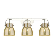 Innovations Pilaster II Bell 3Lt 27" Bath, PN/MC - 423-3W-PN-G412-6ME