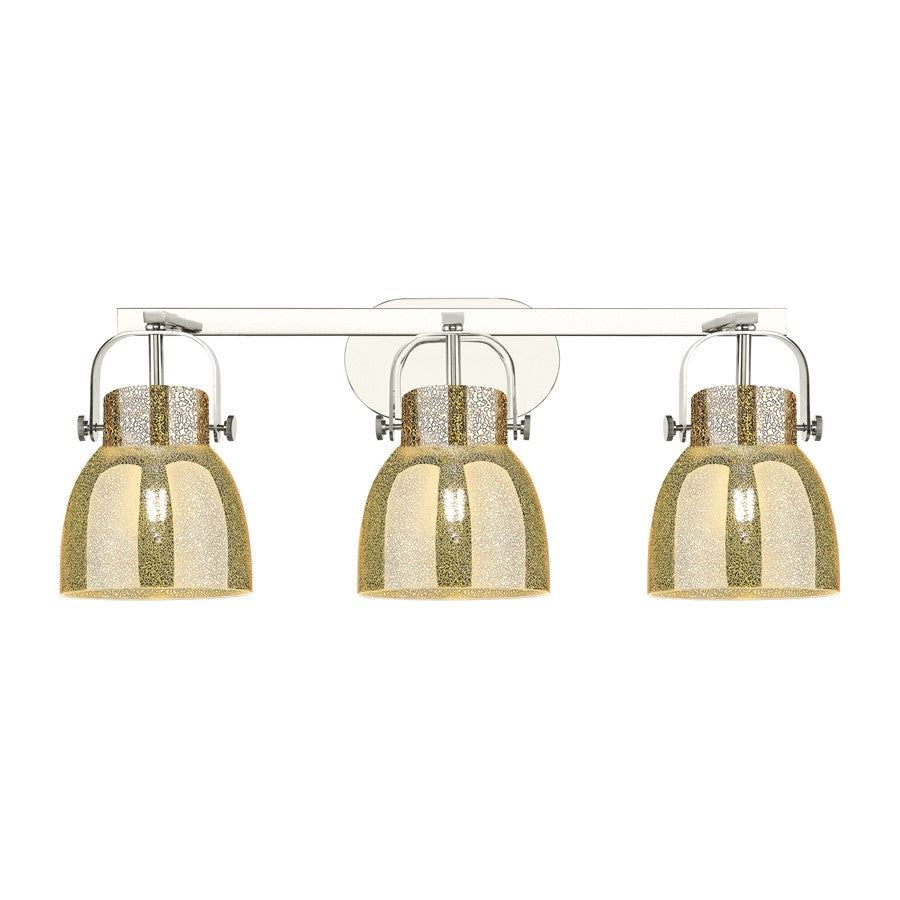 Innovations Pilaster II Bell 3Lt 27" Bath, PN/MC - 423-3W-PN-G412-6ME