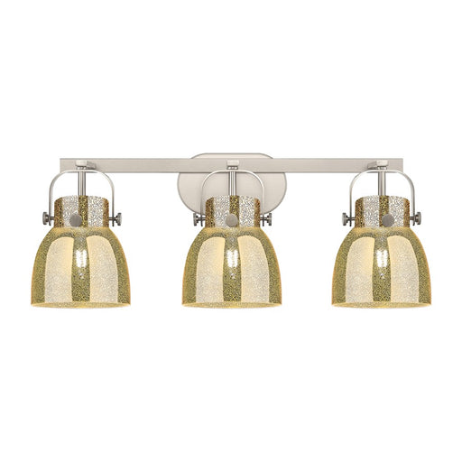 Innovations Pilaster II Bell 3Lt 27" Bath, SN/MC - 423-3W-SN-G412-6ME