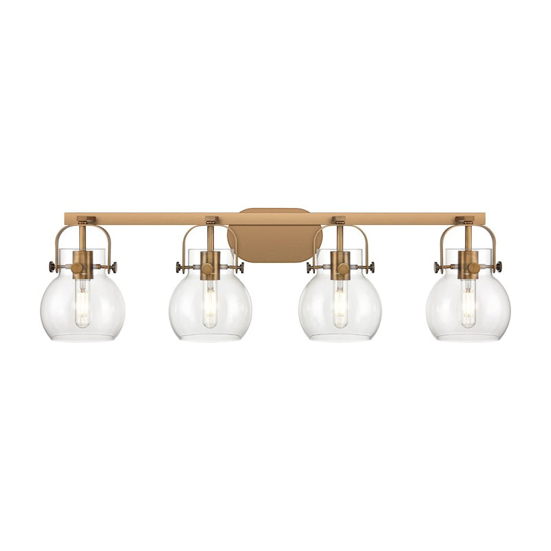 Innovations Lighting Pilaster II Sphere 4-Lt 6" Bath Vanity Light