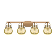 Innovations Pilaster II Sphere 4Lt 37" Bath, BB/MC - 423-4W-BB-G410-6ME