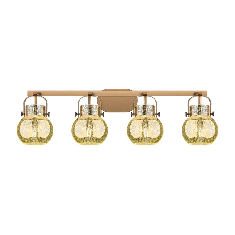 Innovations Pilaster II Sphere 4Lt 37" Bath, BB/MC - 423-4W-BB-G410-6ME