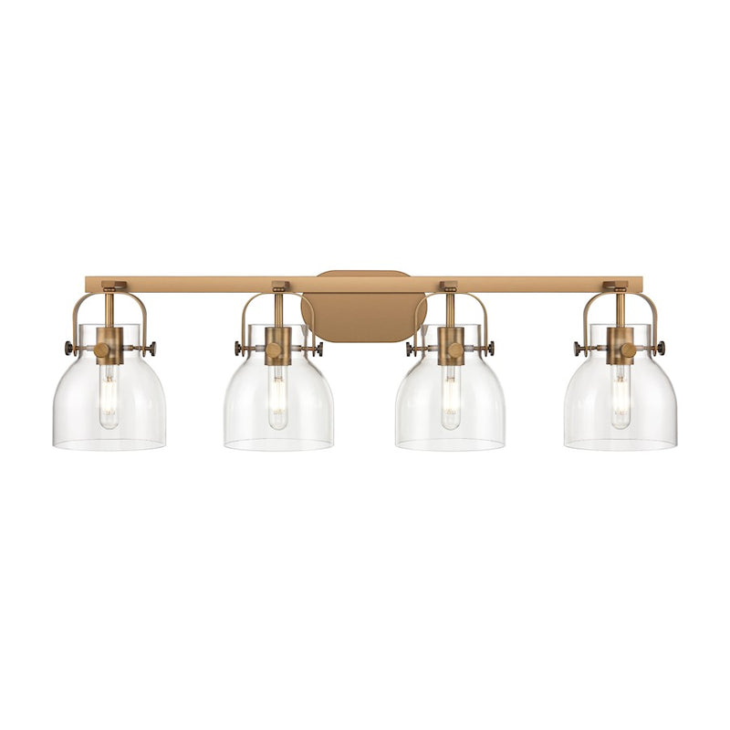 Innovations Lighting Pilaster II Bell 4-Lt 6" Bath Vanity Light