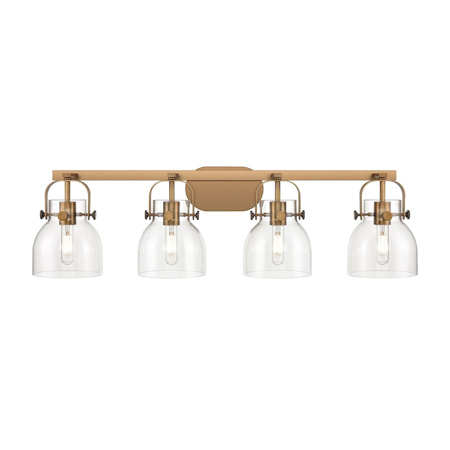 Innovations Lighting Pilaster II Bell 4-Lt 6" Bath Vanity Light