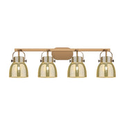 Innovations Pilaster II Bell 4Lt 37" Bath, BB/MC - 423-4W-BB-G412-6ME
