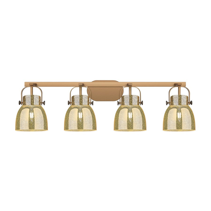 Innovations Pilaster II Bell 4Lt 37" Bath, BB/MC - 423-4W-BB-G412-6ME