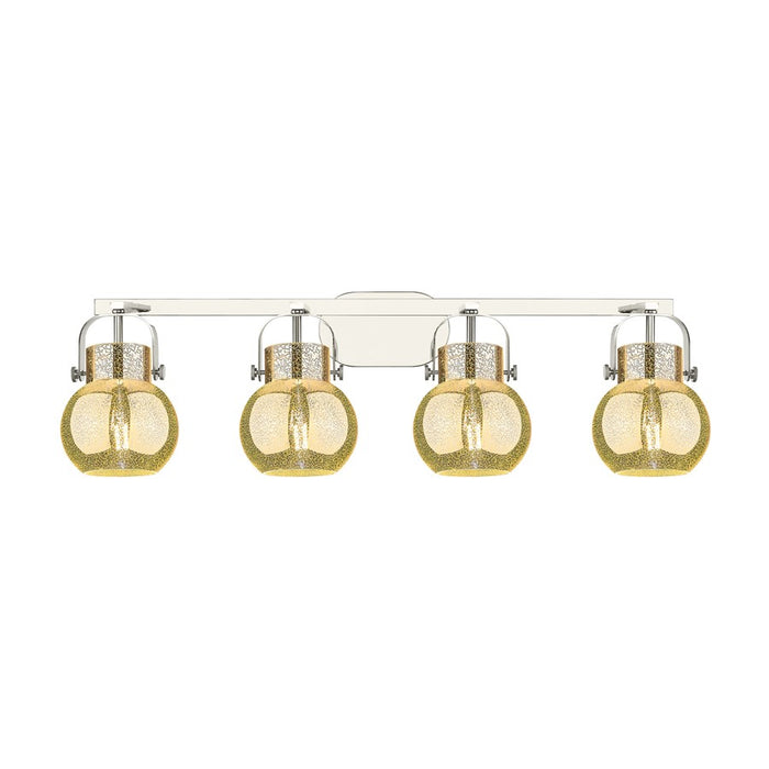 Innovations Pilaster II Sphere 4Lt 37" Bath, PN/MC - 423-4W-PN-G410-6ME