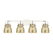 Innovations Pilaster II Bell 4Lt 37" Bath, PN/MC - 423-4W-PN-G412-6ME