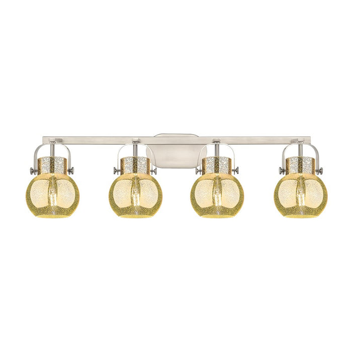 Innovations Pilaster II Sphere 4Lt 37" Bath, SN/MC - 423-4W-SN-G410-6ME