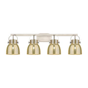 Innovations Pilaster II Bell 4Lt 37" Bath, SN/MC - 423-4W-SN-G412-6ME