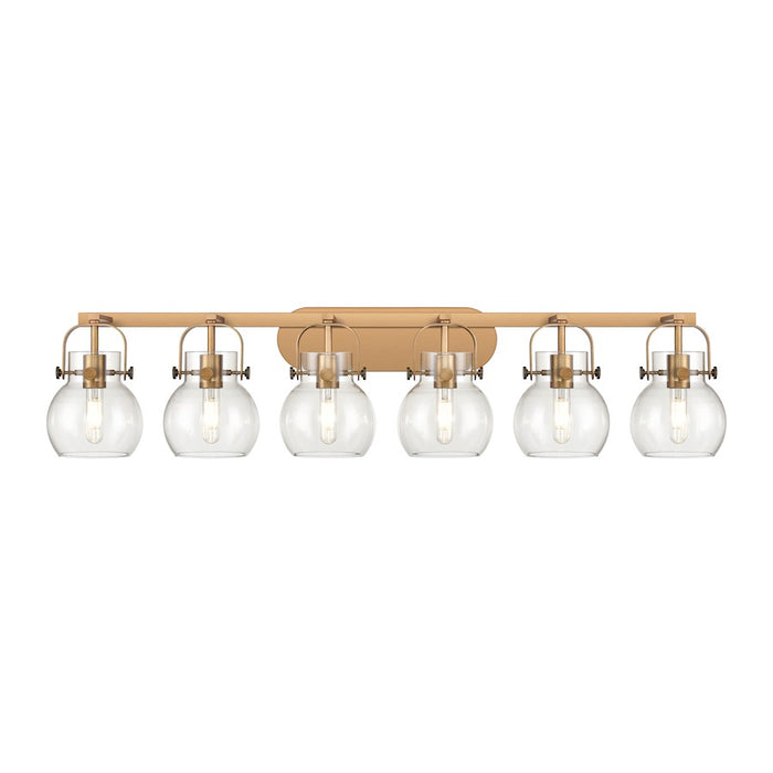Innovations Lighting Pilaster II Sphere 6-Lt 6" Bath Vanity Light