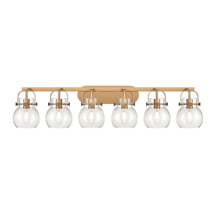 Innovations Lighting Pilaster II Sphere 6-Lt 6" Bath Vanity Light