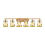 Innovations Pilaster II Cone 6Lt 46" Bath, BB/MC - 423-6W-BB-G411-6ME
