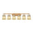Innovations Pilaster II Cone 6Lt 46" Bath, BB/MC - 423-6W-BB-G411-6ME