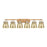 Innovations Pilaster II Bell 6Lt 46" Bath, BB/MC - 423-6W-BB-G412-6ME