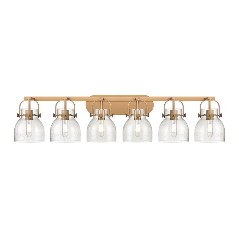 Innovations Lighting Pilaster II Bell 6-Lt 6" Bath Vanity Light