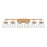 Innovations Lighting Pilaster II Bell 6-Lt 6" Bath Vanity Light