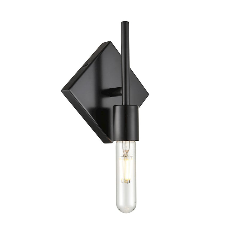 Innovations 1W 425-1W-BK-T10LED Mia Sconce, Matte Black- 425-1W-BK-T10LED