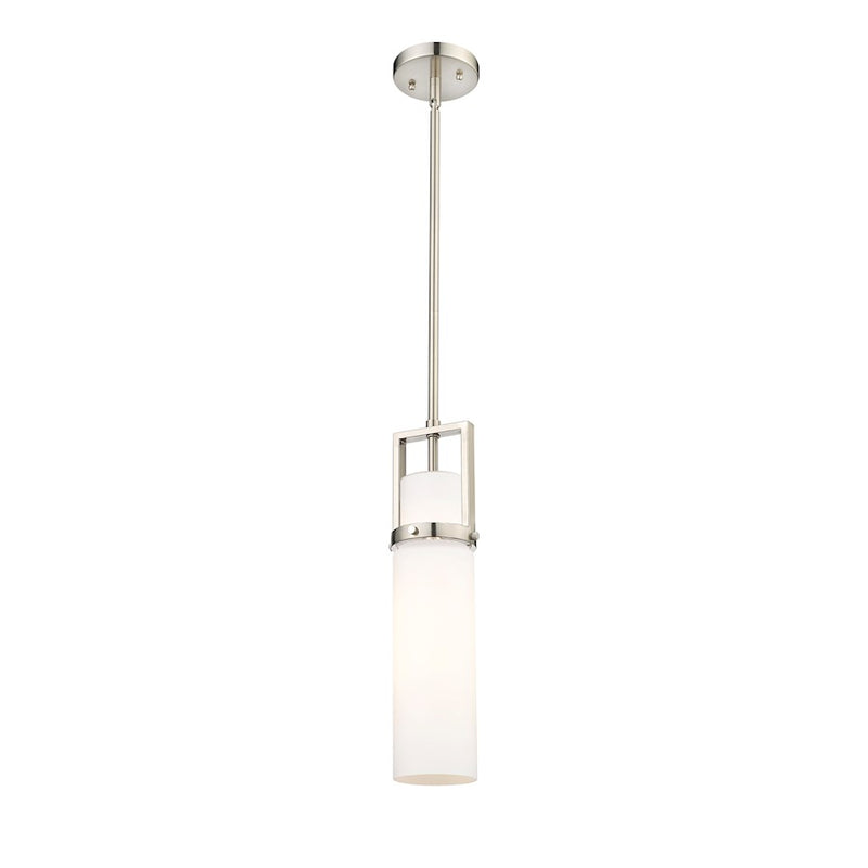 Innovations Utopia 1 Lt 15" Stem Pendant, SN/White