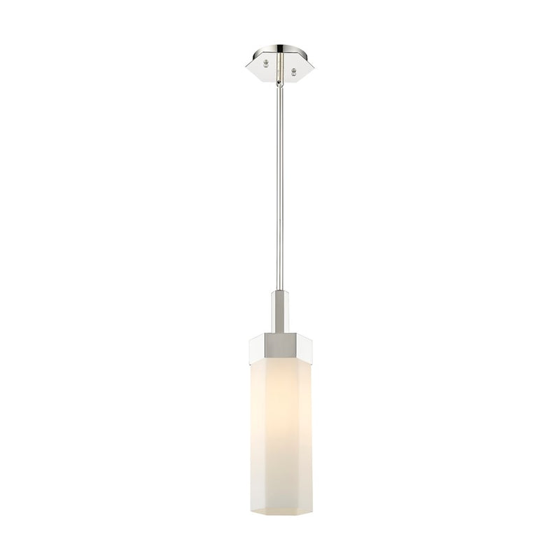 Innovations Claverack 1 Lt 14" Stem Pendant, PN/White
