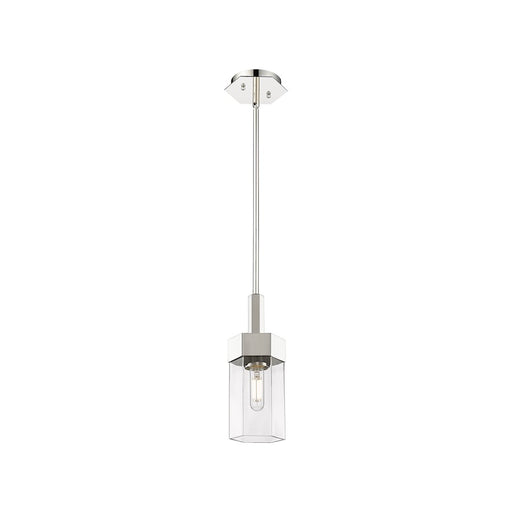 Innovations Claverack 1 Lt 9" Stem Pendant, PN/Clear