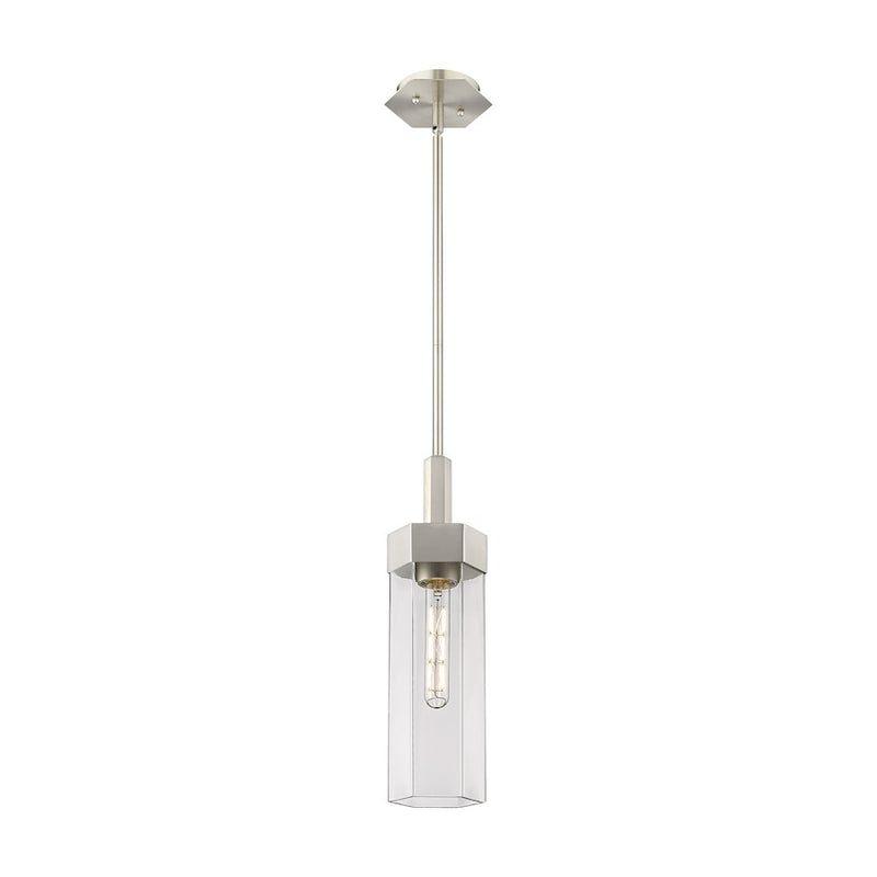 Innovations Claverack 1 Lt 14" Stem Pendant, SN/Clear