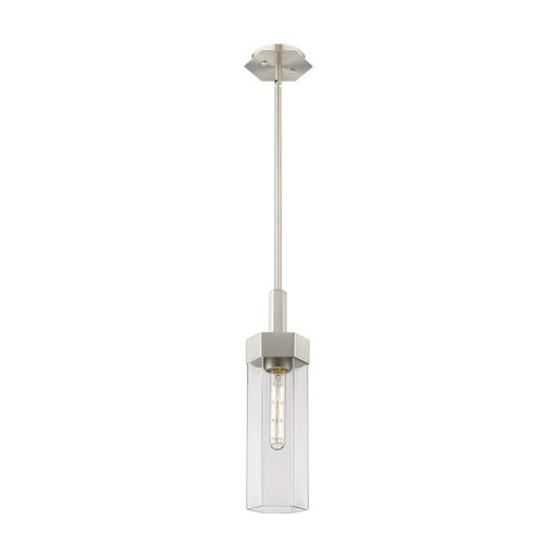 Innovations Claverack 1 Lt 14" Stem Pendant, SN/Clear