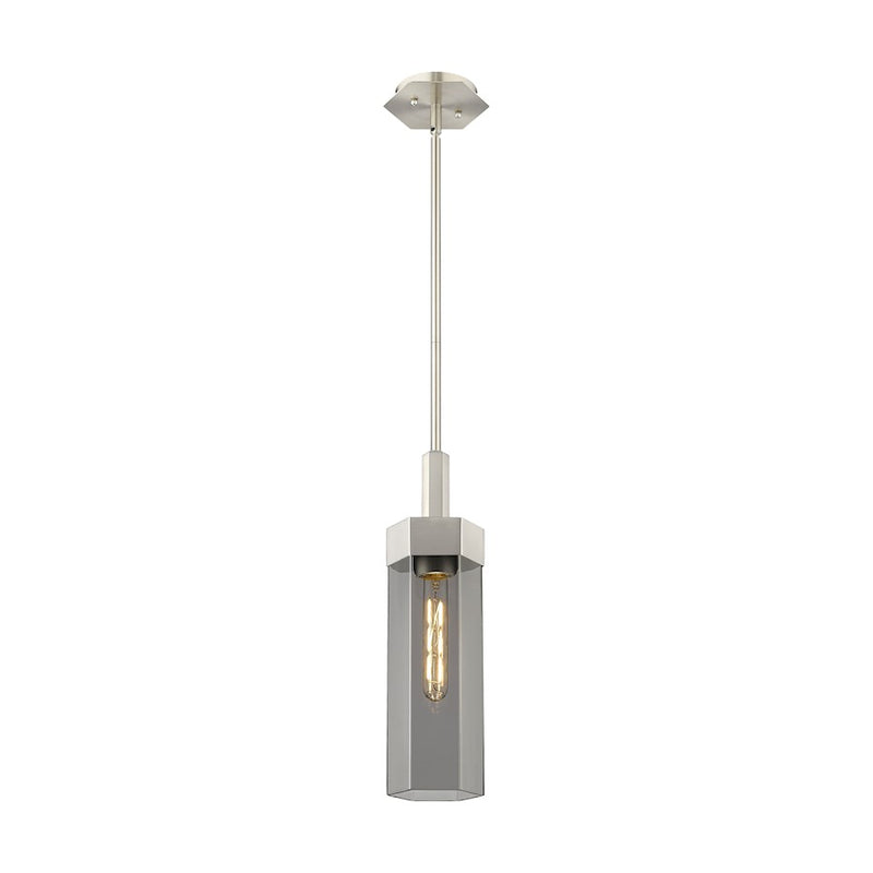Innovations Claverack 1 Lt 14" Stem Pendant, SN/P Smoke