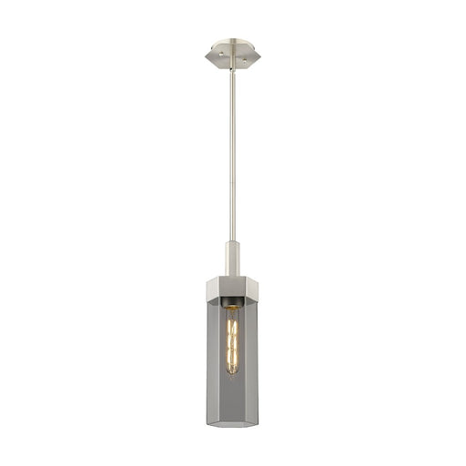 Innovations Claverack 1 Lt 14" Stem Pendant, SN/P Smoke
