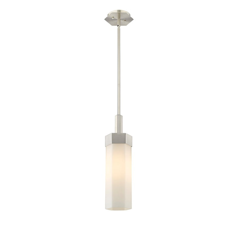 Innovations Claverack 1 Lt 14" Stem Pendant, SN/White