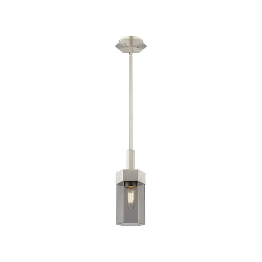 Innovations Claverack 1 Lt 9" Stem Pendant, SN/P Smoke