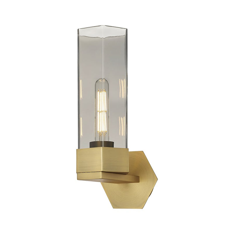 Innovations Claverack 1 Lt 14" Wall Sconce, BB/P Smoke