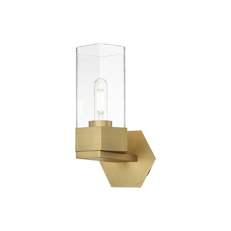 Innovations Claverack 1 Lt 9" Wall Sconce, BB/Clear