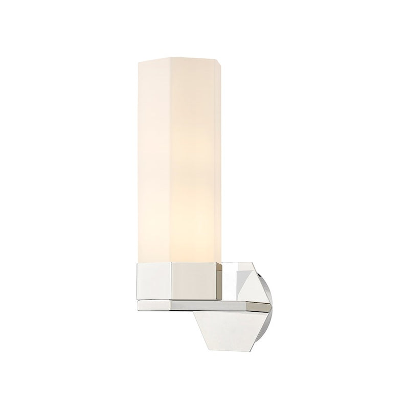 Innovations Claverack 1 Lt 14" Wall Sconce, PN/White