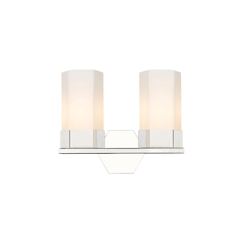 Innovations Claverack 2 Lt 9" Wall Bath, PN/White