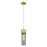 Innovations Bolivar 5" Cord Pendant/12" BB/Smoke - 428-1P-BB-G428-12SM