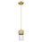 Innovations Bolivar 5" Cord Pendant/7" Brushed Brass/Clear - 428-1P-BB-G428-7CL