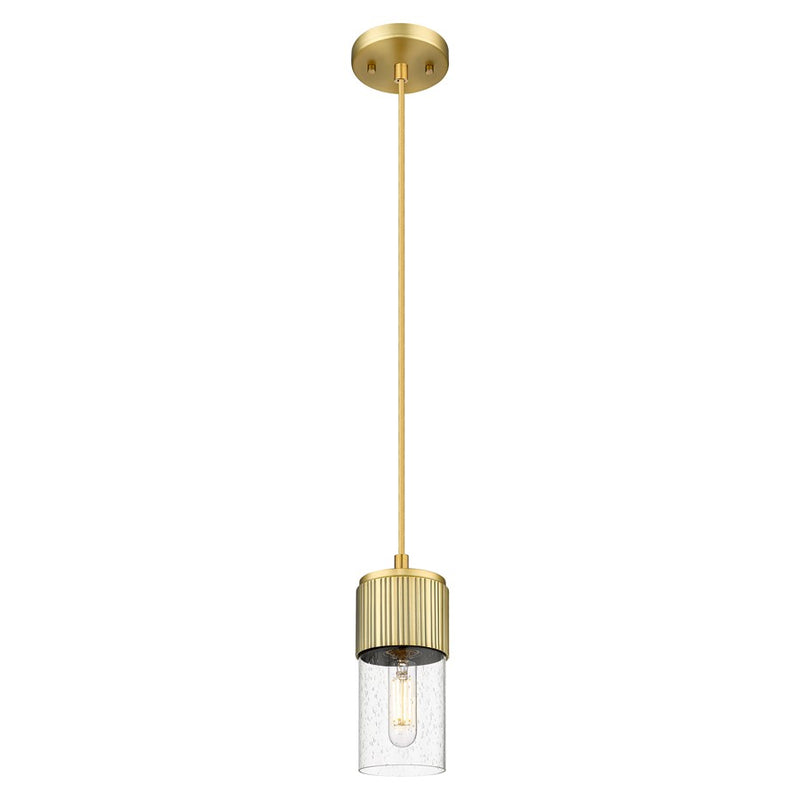 Innovations Bolivar 5" Cord Pendant/7" Brushed Brass/Seedy - 428-1P-BB-G428-7SDY